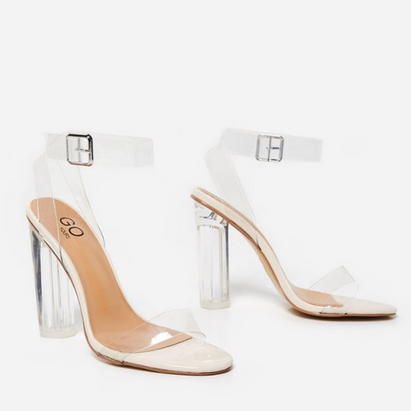 EGO ARIANA BARELY THERE PERSPEX BLOCK CLEAR
HEEL IN NUDE PATENT - Picture 3 of 12